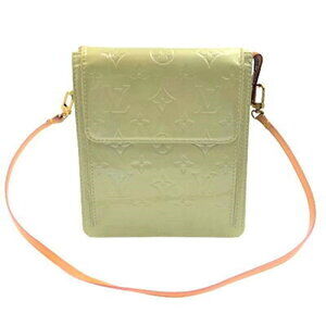 Louis Vuitton Mott Vernis Patent Silver Gray Shoulder Bag